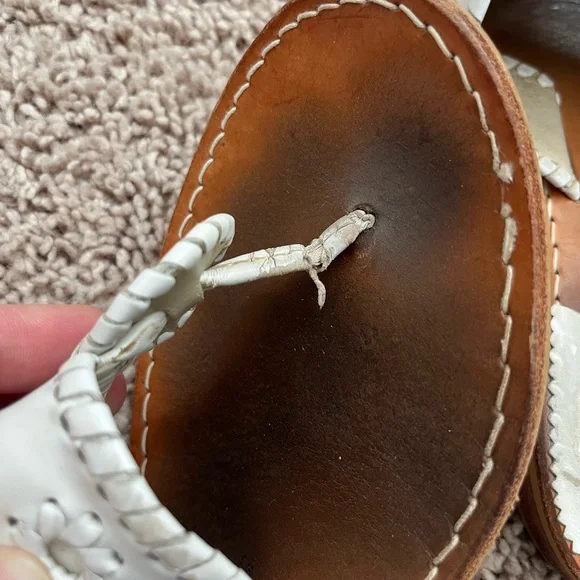 Jack Rogers White and Brown Sandals - Picture 11 of 16
